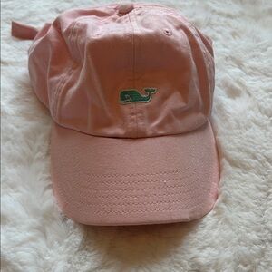 Pink Vineyard Vines Whale Logo Hat